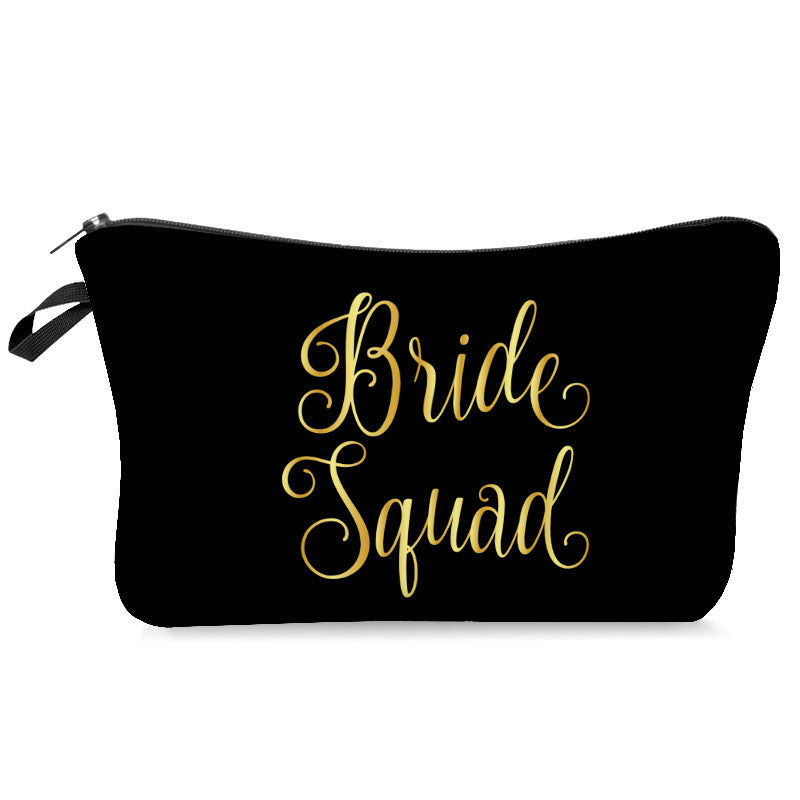 Vibrant  English alphabet cosmetic bag - Vibrant  English alphabet cosmetic bag