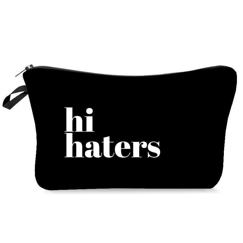 Vibrant  English alphabet cosmetic bag - Vibrant  English alphabet cosmetic bag