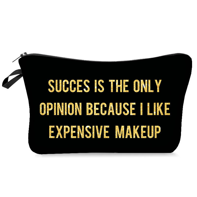 Vibrant  English alphabet cosmetic bag - Vibrant  English alphabet cosmetic bag