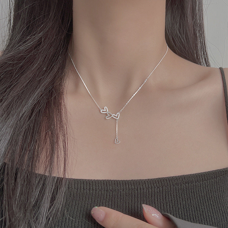 Heart Tassel Light Luxury Minority Design Necklace - Heart Tassel Light Luxury Minority Design Necklace