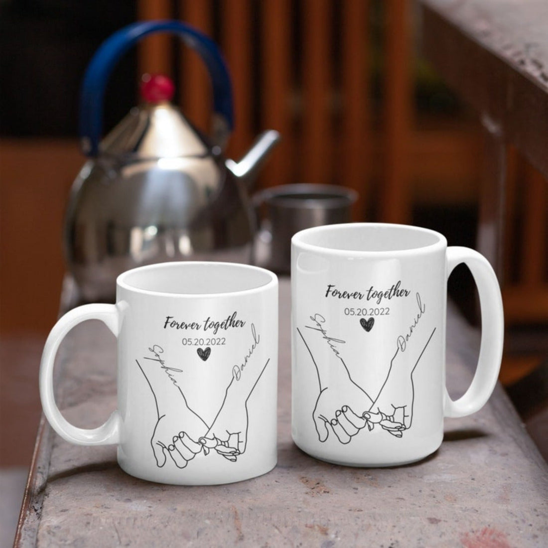 Personalized Valentine's Day Couple Mug - Personalized Valentine's Day Couple Mug