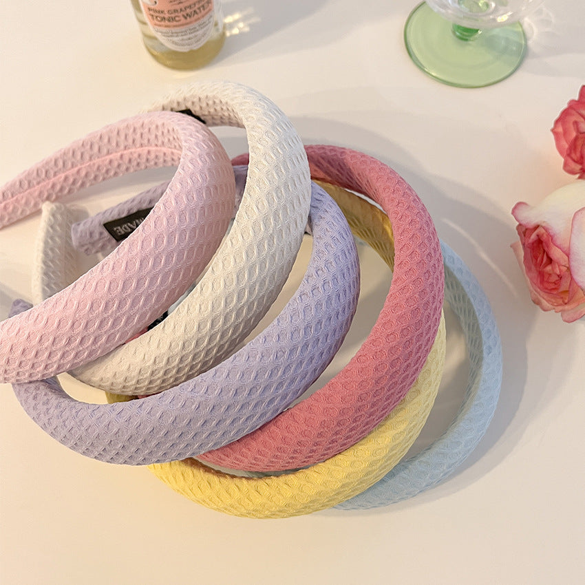 Candy Colored Wide Brimmed Hair Band For Women With High Skull Top - Candy Colored Wide Brimmed Hair Band For Women With High Skull Top