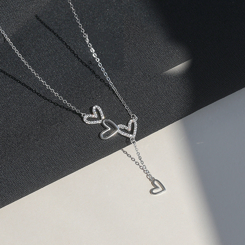 Heart Tassel Light Luxury Minority Design Necklace - Heart Tassel Light Luxury Minority Design Necklace