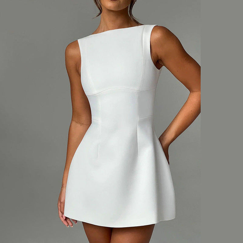 Women's Bodycon Backless Mini Dress – Sleeveless Slim Fit Summer Club Dress - Women's Bodycon Backless Mini Dress – Sleeveless Slim Fit Summer Club Dress