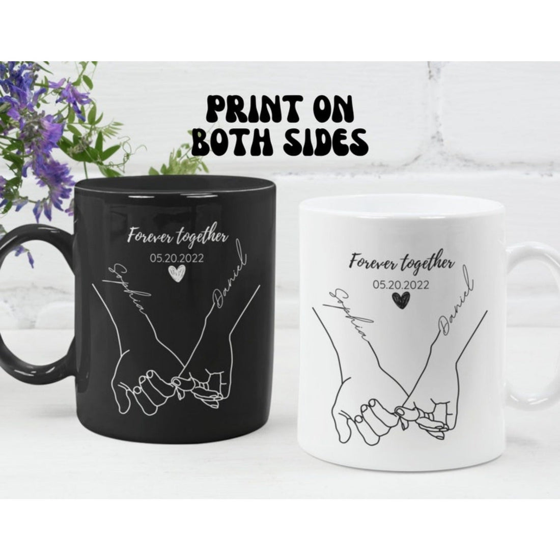 Personalized Valentine's Day Couple Mug - Personalized Valentine's Day Couple Mug