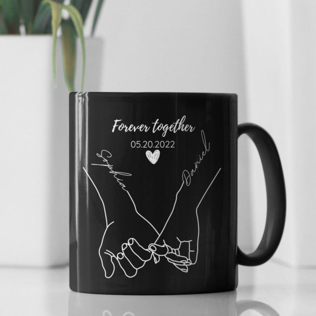 Personalized Valentine's Day Couple Mug - Personalized Valentine's Day Couple Mug