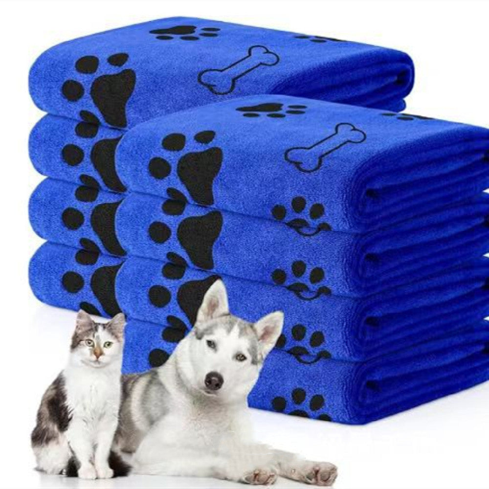 Pet Microfiber Printed Bath Towel - Pet Microfiber Printed Bath Towel