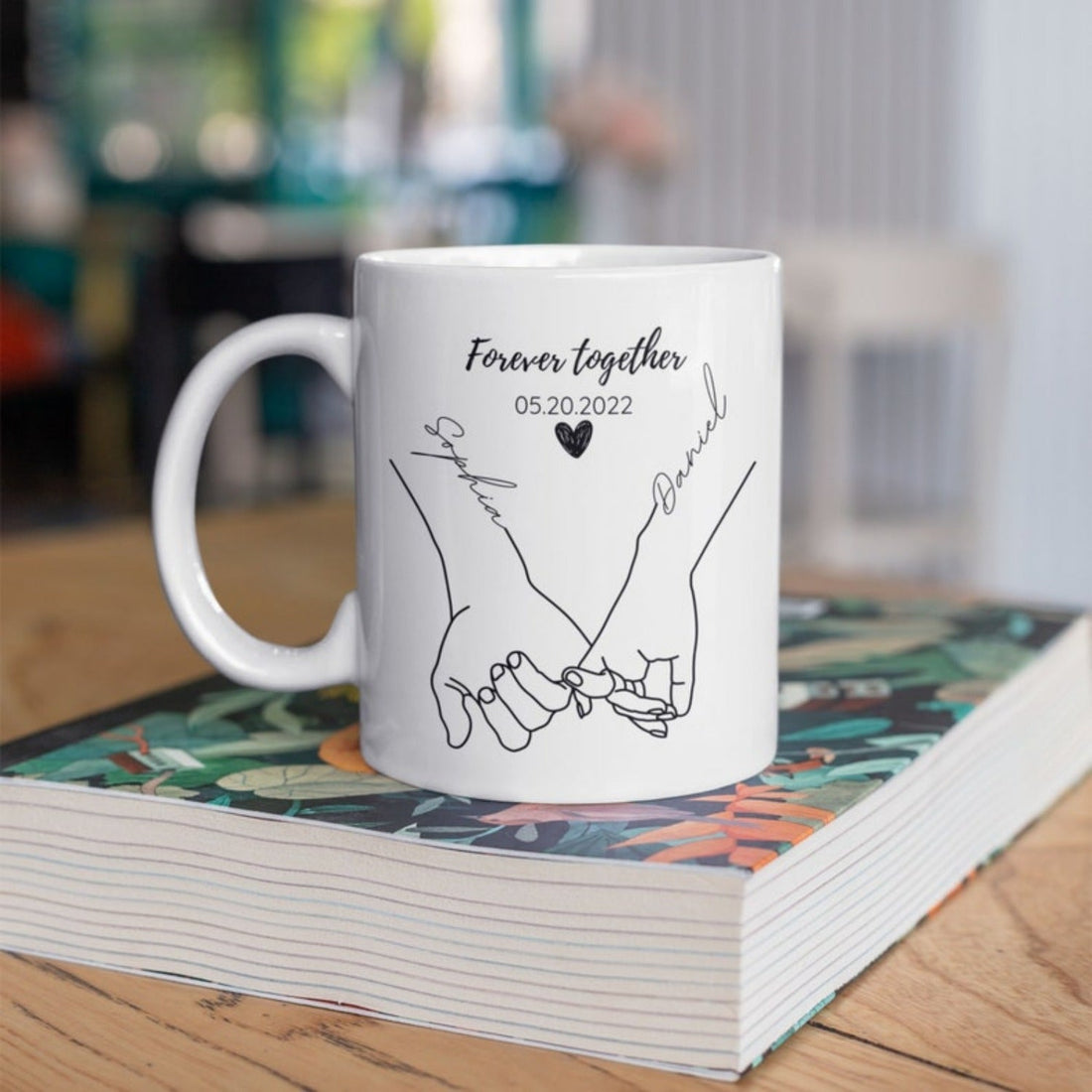 Personalized Valentine's Day Couple Mug - Personalized Valentine's Day Couple Mug