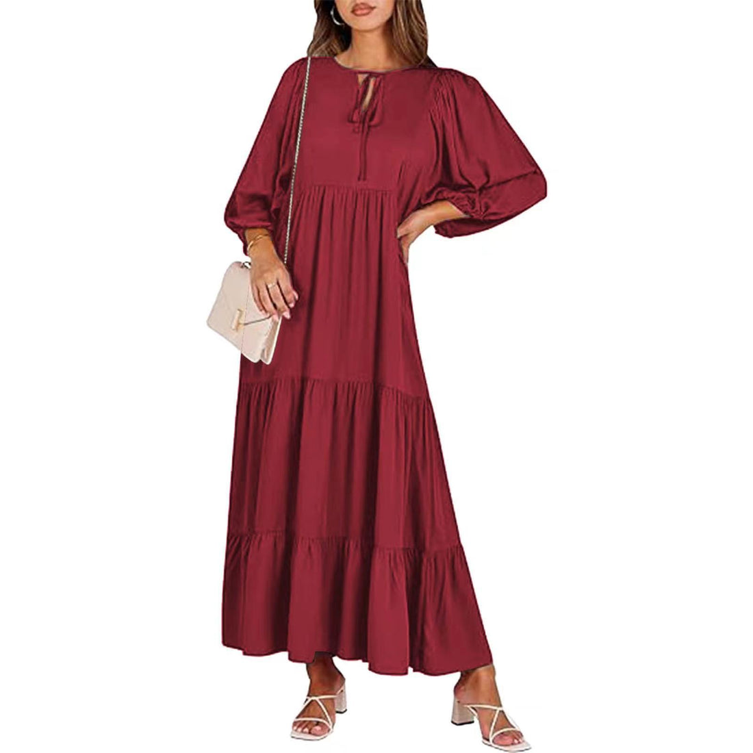 Women's Boho Floral Halter Dress – Backless Ruffled A-Line Beach Dress for Summer Vacations - Women's Boho Floral Halter Dress – Backless Ruffled A-Line Beach Dress for Summer Vacations