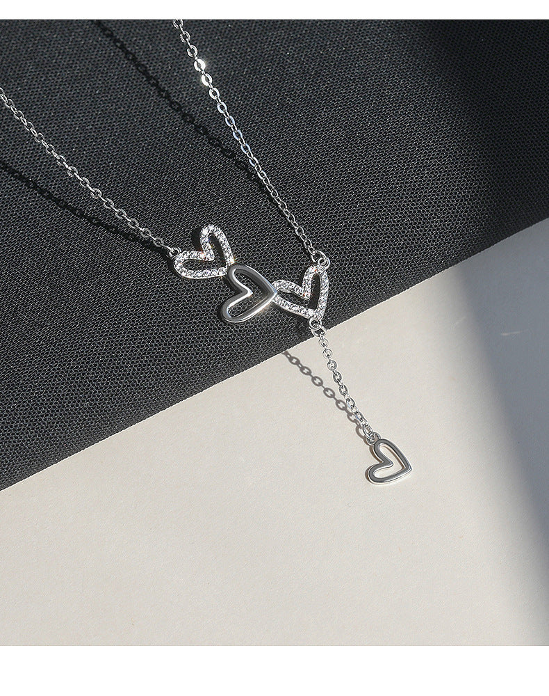 Heart Tassel Light Luxury Minority Design Necklace - Heart Tassel Light Luxury Minority Design Necklace