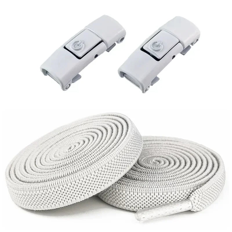 Effortless High-Quality Comfort with No-Tie Elastic Shoelaces - Effortless High-Quality Comfort with No-Tie Elastic Shoelaces