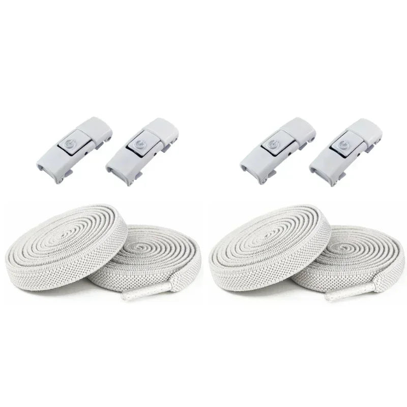 Effortless High-Quality Comfort with No-Tie Elastic Shoelaces - Effortless High-Quality Comfort with No-Tie Elastic Shoelaces