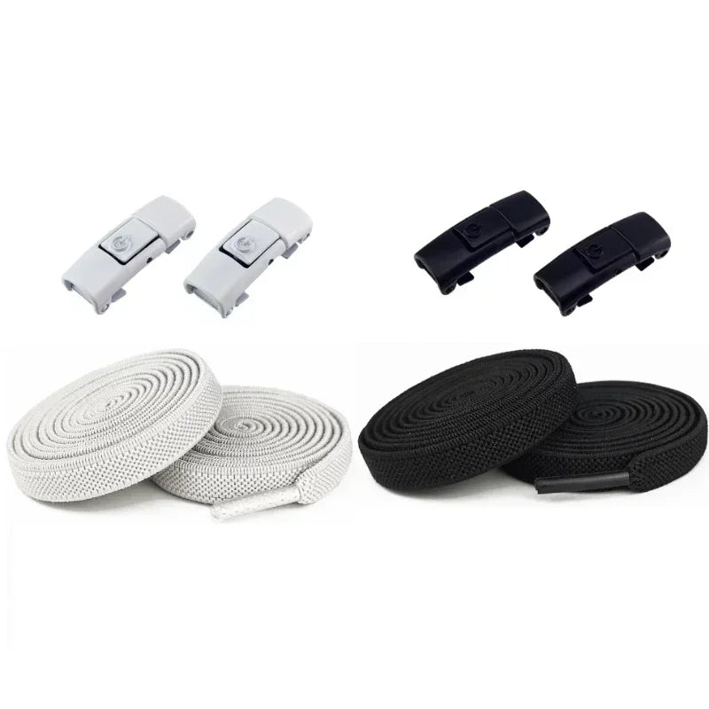 Effortless High-Quality Comfort with No-Tie Elastic Shoelaces - Effortless High-Quality Comfort with No-Tie Elastic Shoelaces