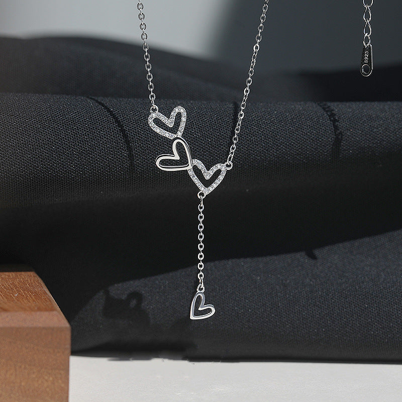 Heart Tassel Light Luxury Minority Design Necklace - Heart Tassel Light Luxury Minority Design Necklace