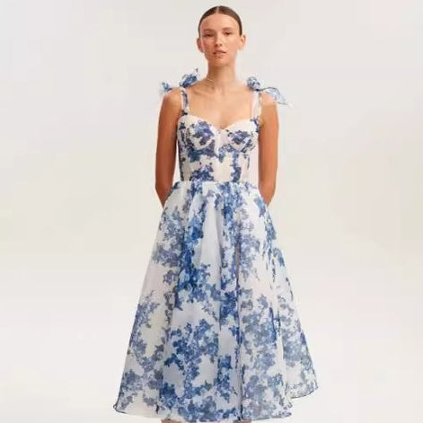 French Super Fairy Vacation Style Spaghetti Straps Sleeveless Dress - French Super Fairy Vacation Style Spaghetti Straps Sleeveless Dress
