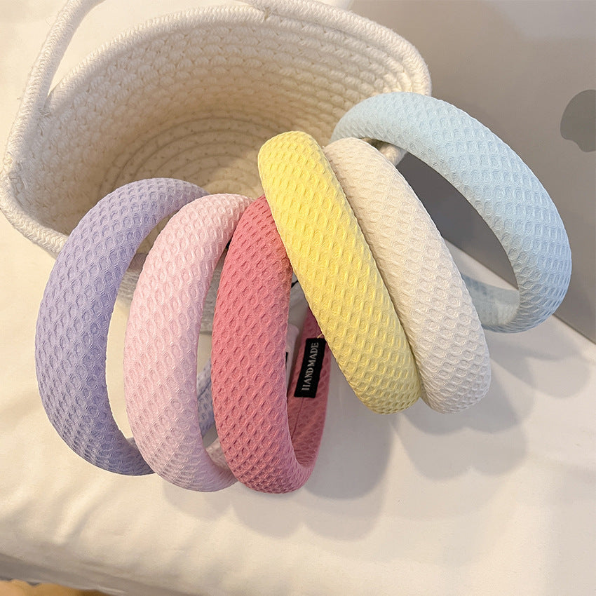 Candy Colored Wide Brimmed Hair Band For Women With High Skull Top - Candy Colored Wide Brimmed Hair Band For Women With High Skull Top