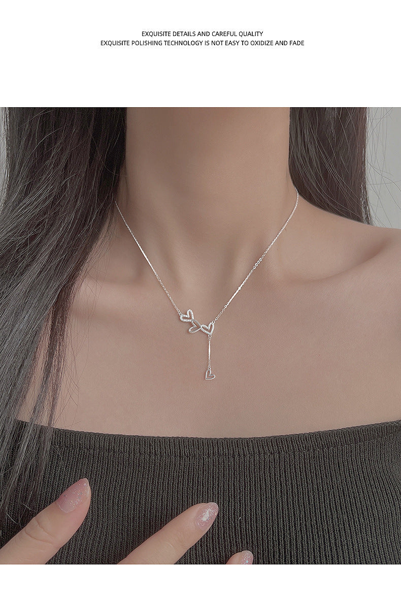 Heart Tassel Light Luxury Minority Design Necklace - Heart Tassel Light Luxury Minority Design Necklace