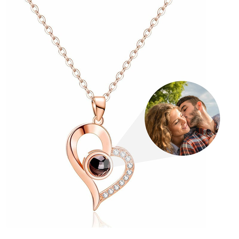 Custom Photo Projection Necklace with Picture Inside - Custom Photo Projection Necklace with Picture Inside