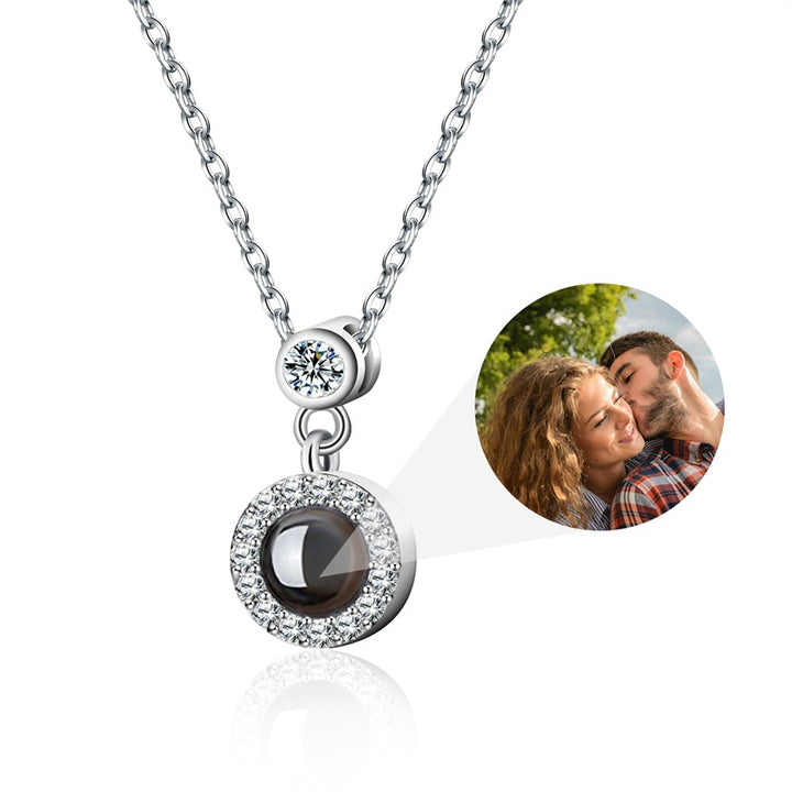 Custom Photo Projection Necklace with Picture Inside