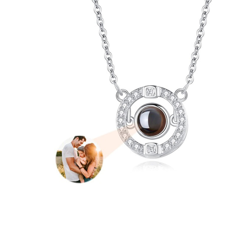 Custom Photo Projection Necklace with Picture Inside - Custom Photo Projection Necklace with Picture Inside