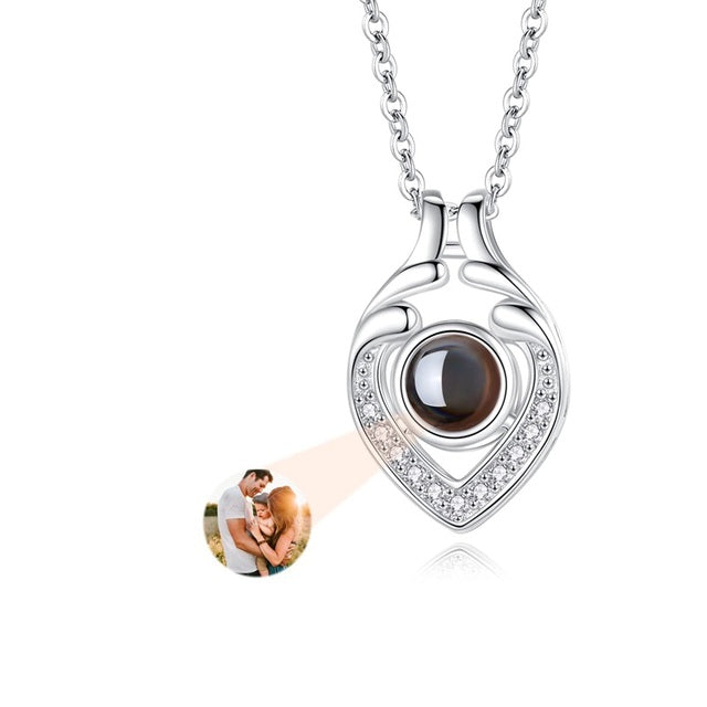 Custom Photo Projection Necklace with Picture Inside - Custom Photo Projection Necklace with Picture Inside