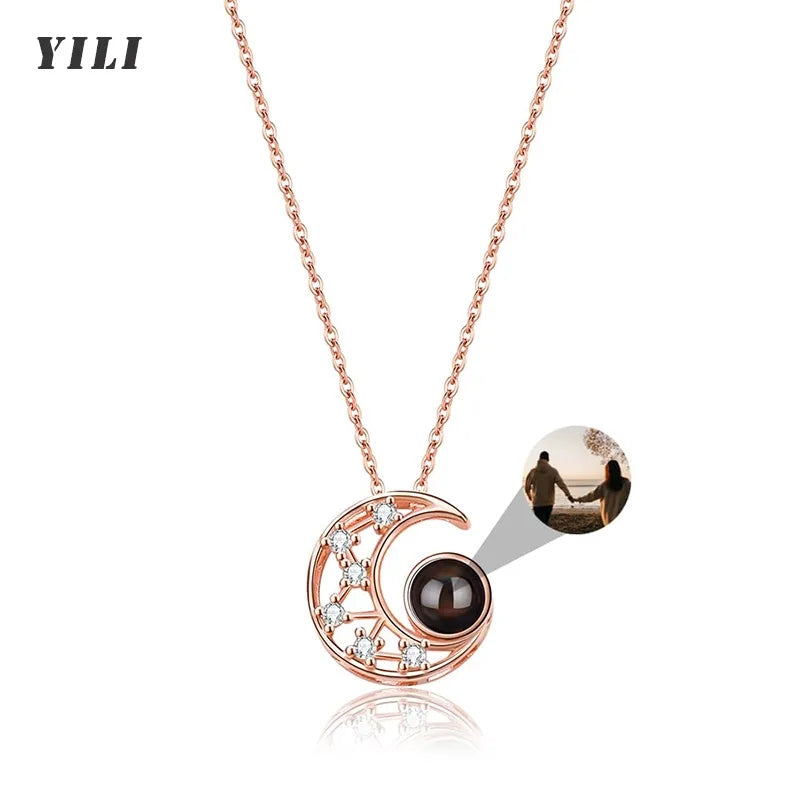 Custom Photo Projection Necklace with Picture Inside - Custom Photo Projection Necklace with Picture Inside