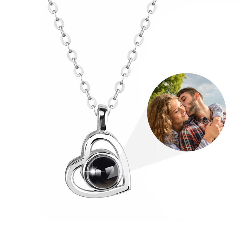 Custom Photo Projection Necklace with Picture Inside - Custom Photo Projection Necklace with Picture Inside