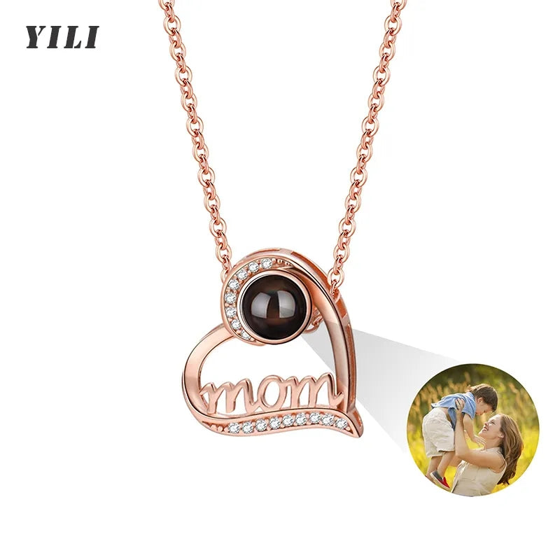 Custom Photo Projection Necklace with Picture Inside - Custom Photo Projection Necklace with Picture Inside