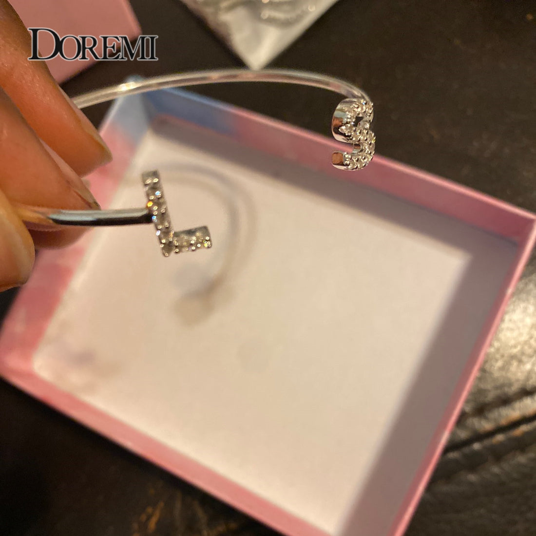 DOREMI Custom Letter Bracelet Baby bangle - DOREMI Custom Letter Bracelet Baby bangle