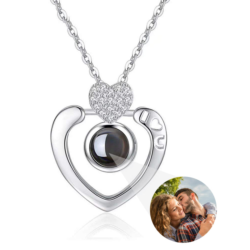 Custom Photo Projection Necklace with Picture Inside - Custom Photo Projection Necklace with Picture Inside