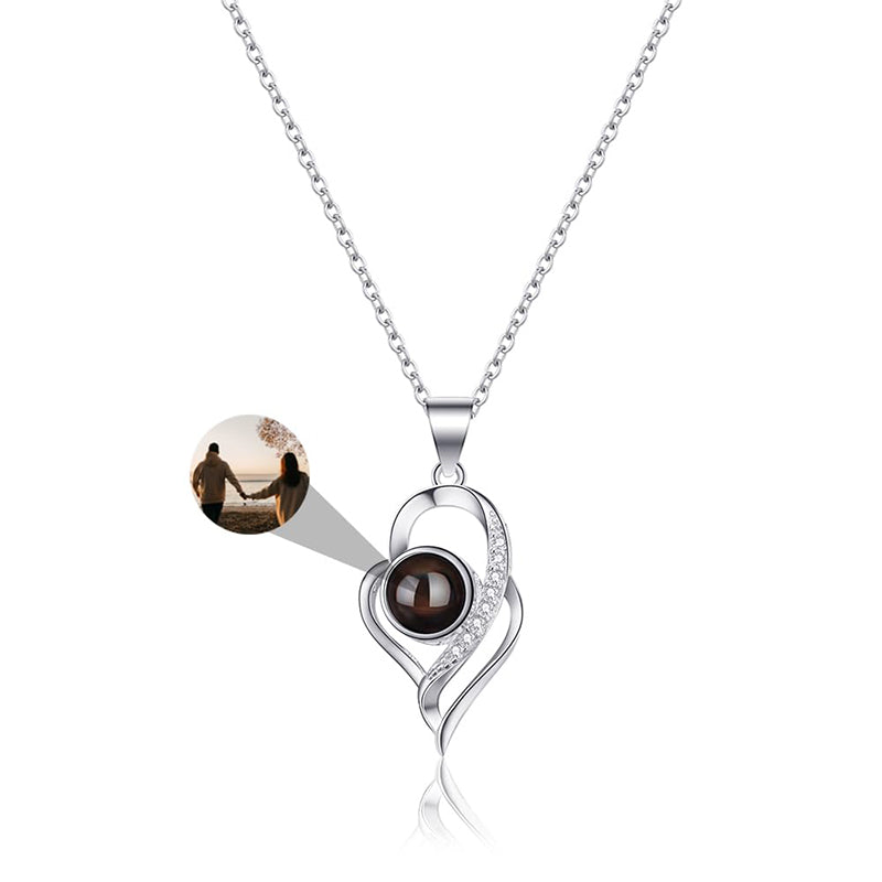 Custom Photo Projection Necklace with Picture Inside - Custom Photo Projection Necklace with Picture Inside