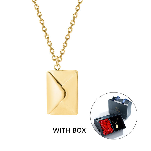 Personalized Custom Envelope Custom Photo Necklace - Personalized Custom Envelope Custom Photo Necklace