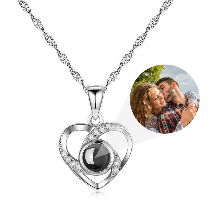Custom Photo Projection Necklace with Picture Inside - Custom Photo Projection Necklace with Picture Inside