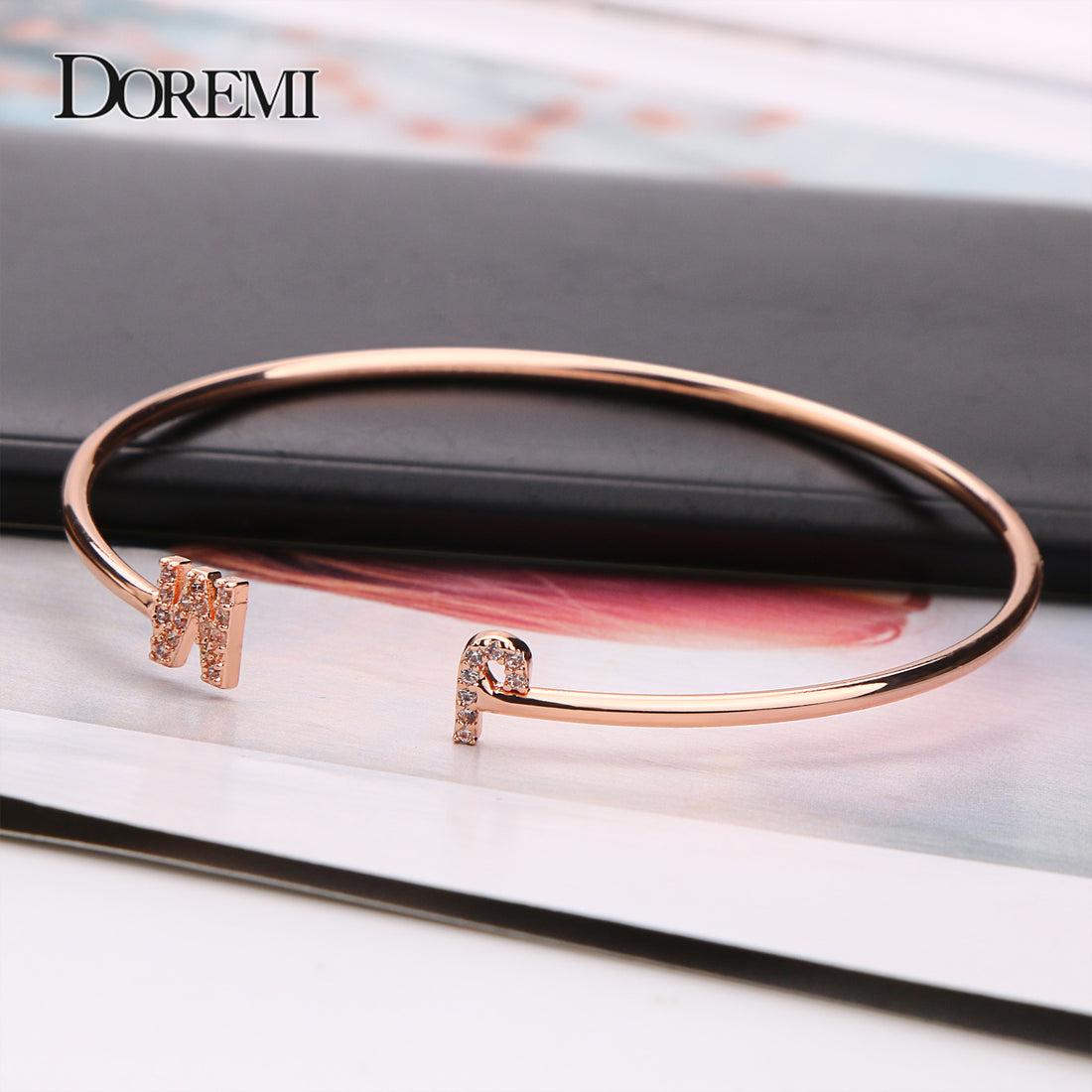 DOREMI Custom Letter Bracelet Baby bangle - DOREMI Custom Letter Bracelet Baby bangle