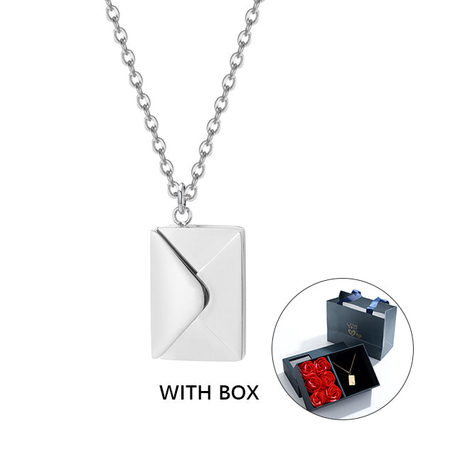 Personalized Custom Envelope Custom Photo Necklace - Personalized Custom Envelope Custom Photo Necklace