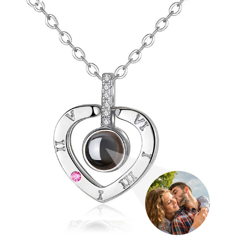 Custom Photo Projection Necklace with Picture Inside - Custom Photo Projection Necklace with Picture Inside