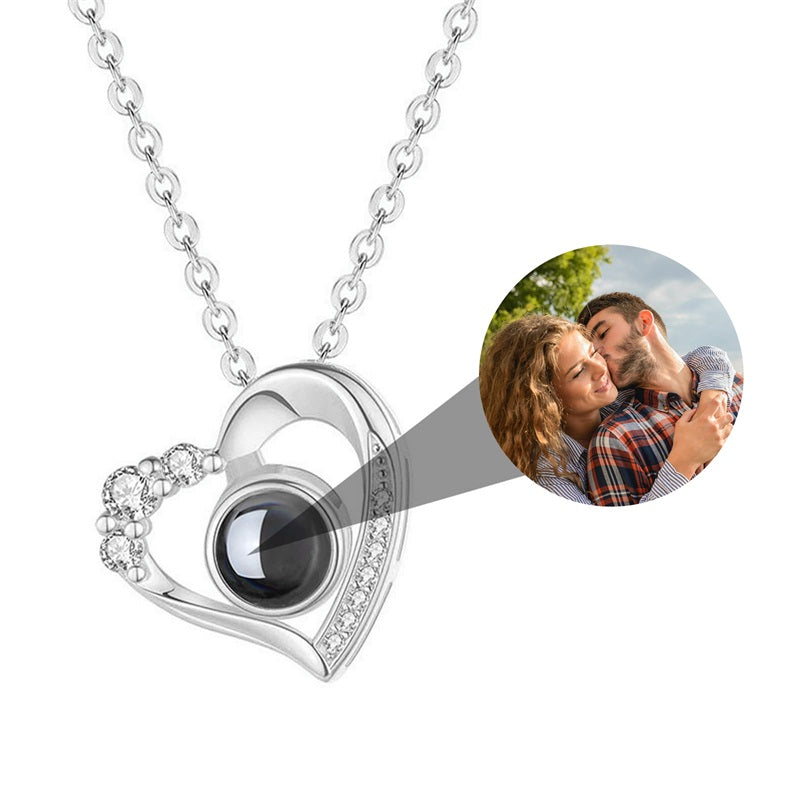 Custom Photo Projection Necklace with Picture Inside - Custom Photo Projection Necklace with Picture Inside