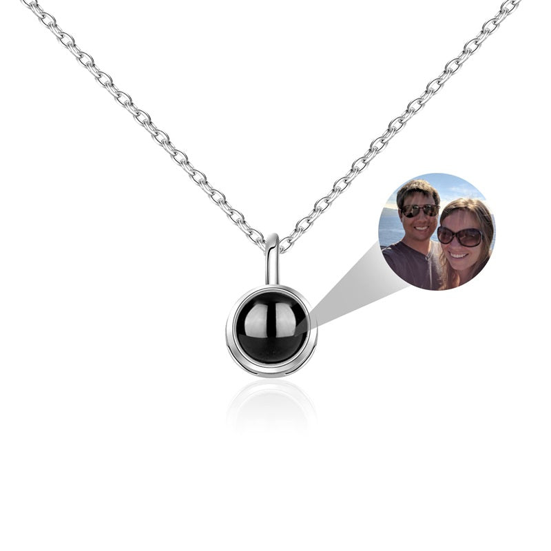 Custom Photo Projection Necklace with Picture Inside - Custom Photo Projection Necklace with Picture Inside