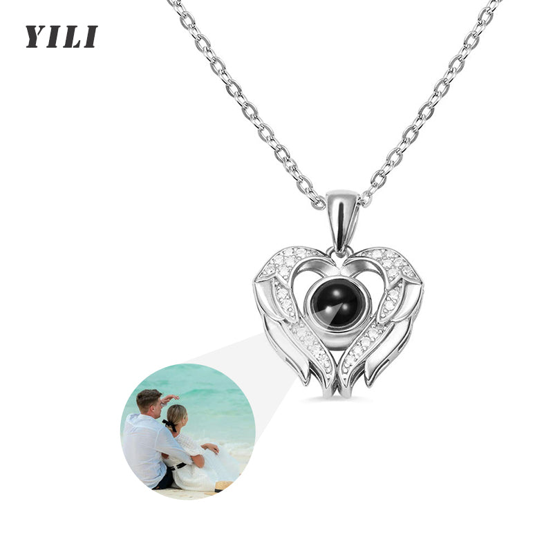 Custom Photo Projection Necklace with Picture Inside - Custom Photo Projection Necklace with Picture Inside