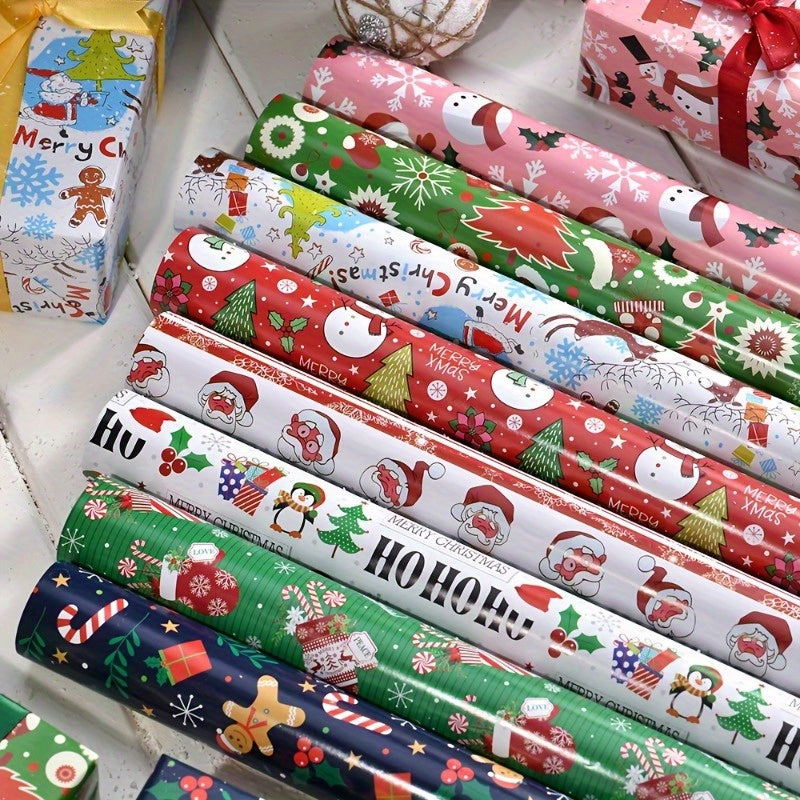 8-Pack Christmas Wrapping Paper - 8-Pack Christmas Wrapping Paper