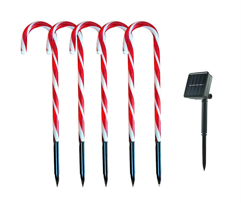 Candy Cane Family-friendly Bright Solar-Powered Lights for Christmas Celebrations - Candy Cane Family-friendly Bright Solar-Powered Lights for Christmas Celebrations