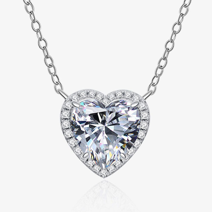 Stream Popular Luxury Shining Heart-Shaped Pendant Necklace