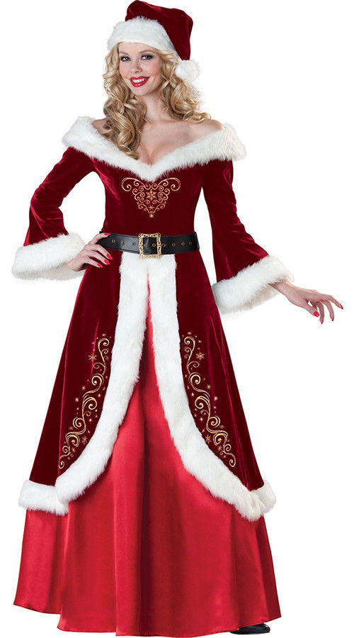 Santa couple costume Christmas dress - Santa couple costume Christmas dress