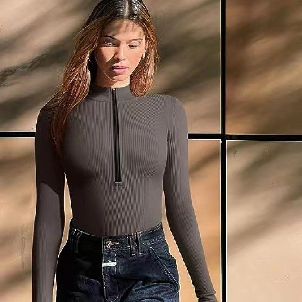 Women’s Long Sleeve Slimming Jumpsuit - Seamless Tummy Control Romper for Parties & Casual Wear - Women’s Long Sleeve Slimming Jumpsuit - Seamless Tummy Control Romper for Parties & Casual Wear
