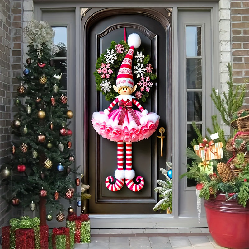 Christmas & Happy New Year Elf Door Curtain - Christmas & Happy New Year Elf Door Curtain