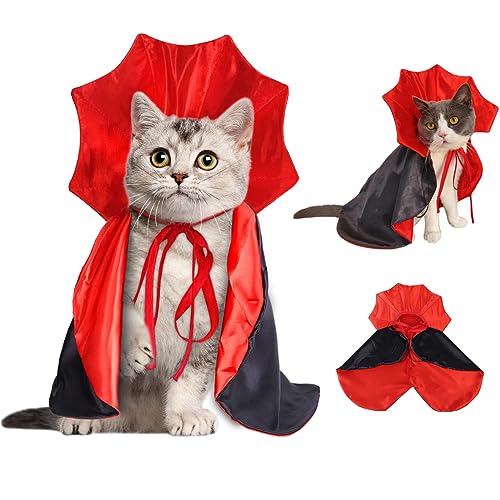 Vampire/Wizard/Witch Costume for Cats & Small Dogs - Vampire/Wizard/Witch Costume for Cats & Small Dogs