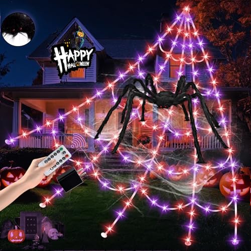 550 LED Halloween Spider Web Lights - 550 LED Halloween Spider Web Lights