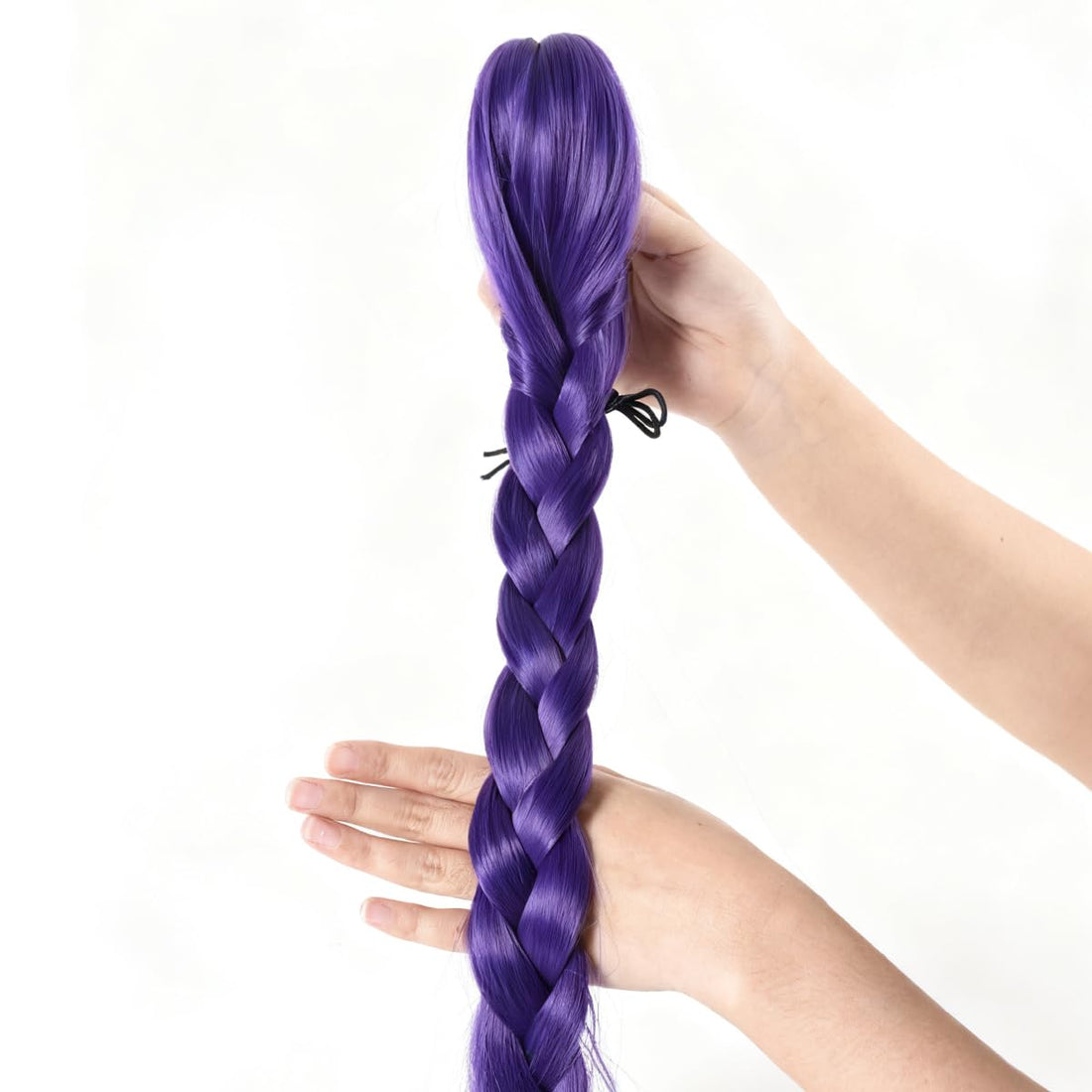 Rose Bud Rumi 40' Purple Braided Ponytail Extension - Rose Bud Rumi 40' Purple Braided Ponytail Extension