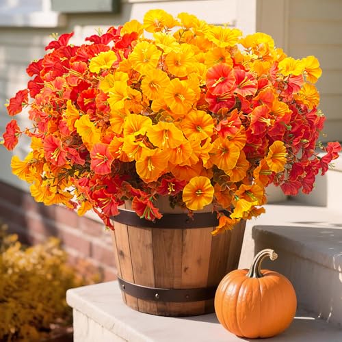 Grunyia 16 PCS Outdoor Fall Artificial Flower - Grunyia 16 PCS Outdoor Fall Artificial Flower