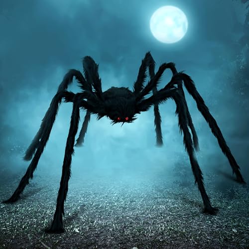 JOYIN 5ft Giant Halloween Spider – Large Black Spider for Outdoor Yard - JOYIN 5ft Giant Halloween Spider – Large Black Spider for Outdoor Yard